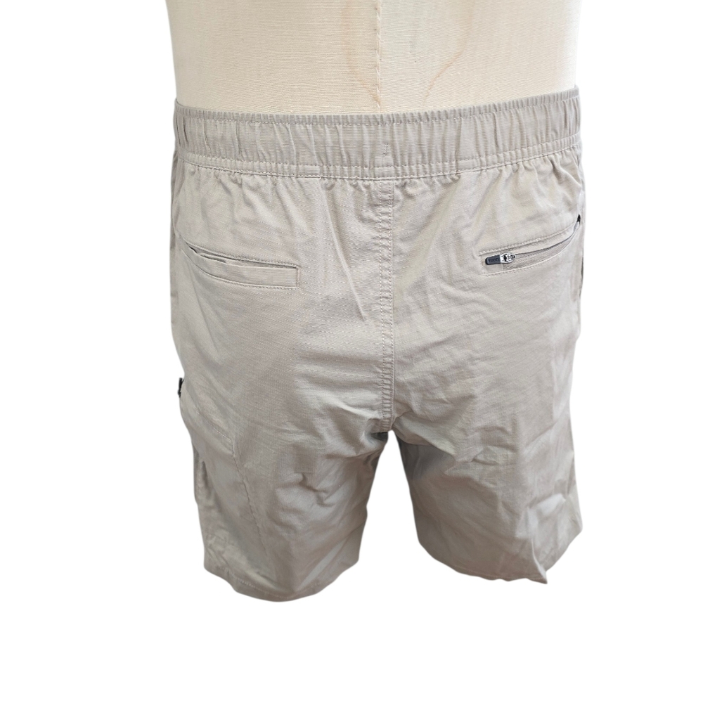 Vuori Khaki Elastic Waist Shorts - Picture 6 of 6